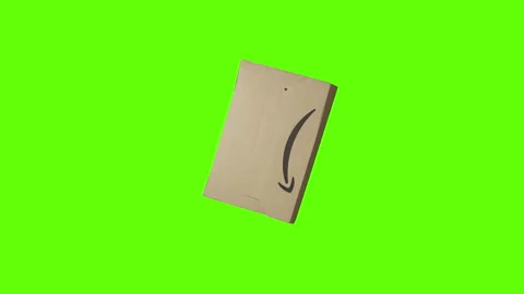 Amazon parcel on green background Video stock 148889462