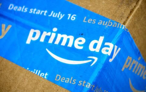 Amazon Prime Day box Fotos Stock