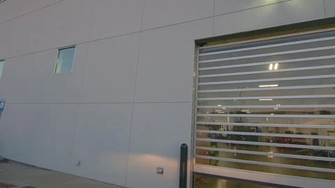 Amazon Prime Sprinter Van And A RV In A Workshop At Mercedes-Benz Car Dealership Stock Footage 269577201