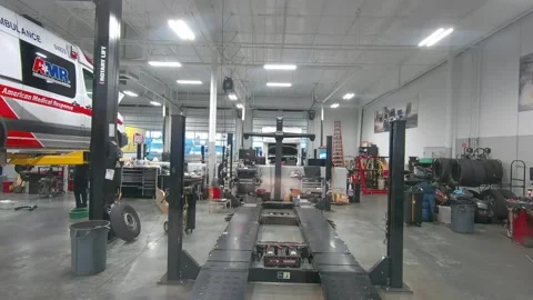 Amazon Prime Sprinter Van At The Workshop Of Mercedes-Benz Car Dealership Stock Footage 269578823