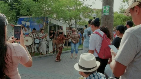 Amazon Rainforest dancers Stock Footage 110822527