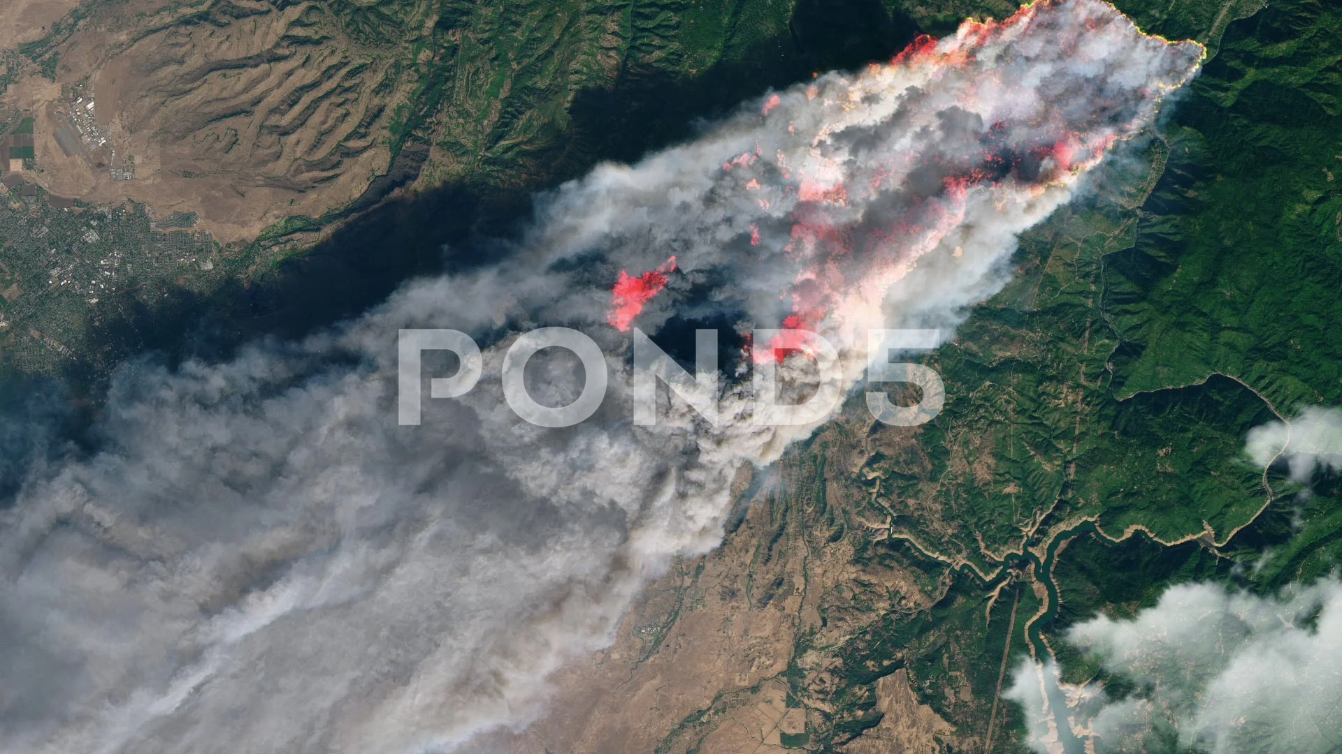 Amazon Rainforest Fire Satellite View Stock Video Pond5