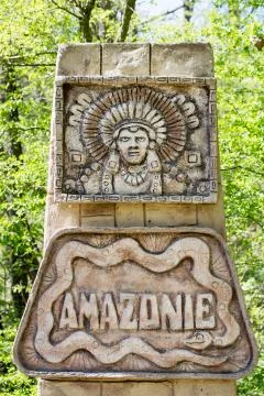 Amazon rainforest sign Foto stock