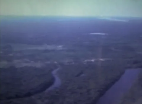 Amazon River aerial view in 1973 動画素材 231797644