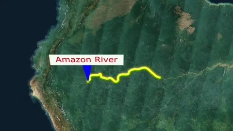Amazon River Video stock 248235675