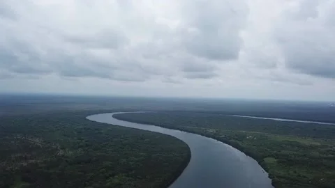 Like the amazon river in Lampung Indonesia Stock Footage 199122136