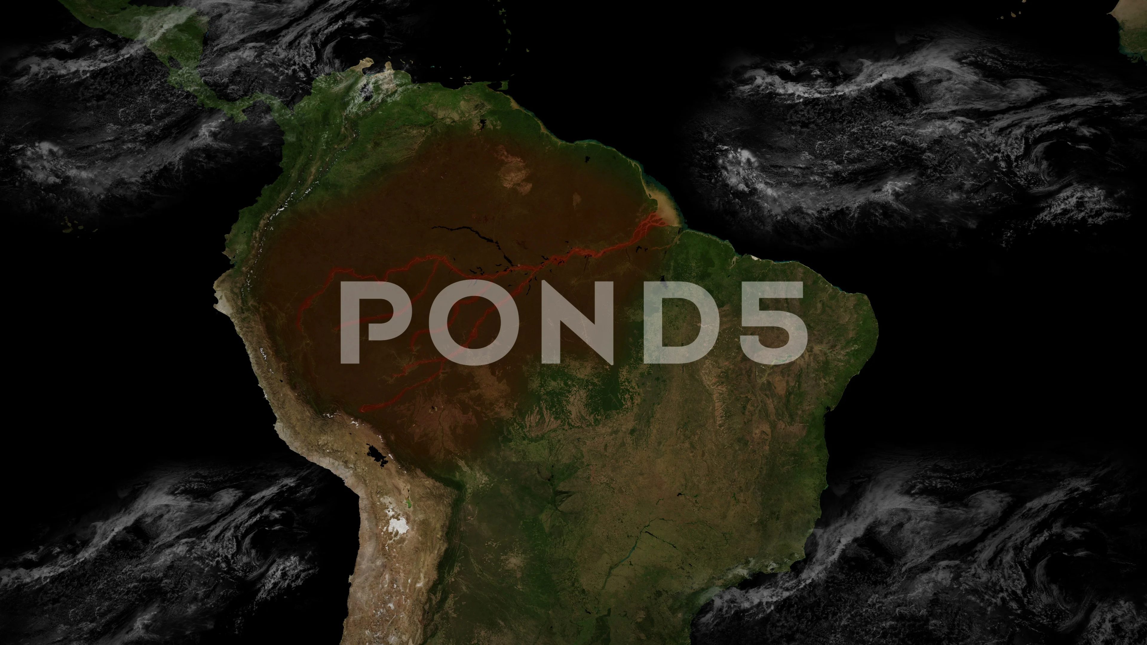 Amazon River Map Animation Stock Video Pond5