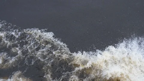 Amazon River wake Stock Footage 127004510