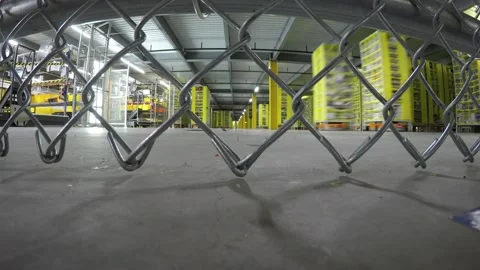 Amazon Robotics Timelapse In Warehouse: Artificial Intelligence, AI Stock Footage 158252879