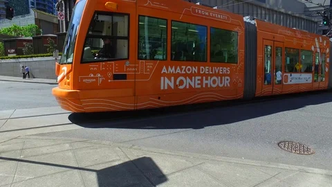 Amazon Streetcar Stock Footage 107372860
