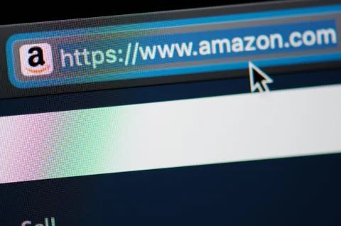 Amazon url link adress 写真素材