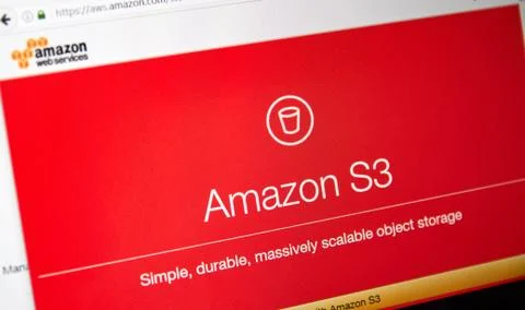 Amazon Web Services homepage Foto stock