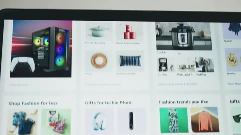 Amazon website homepage featuring a gaming store banner, highlighting tech Vidéo 333535104