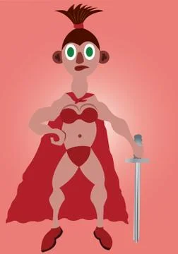 Amazon Woman Stock Illustration