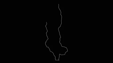 Amazonas Peru region map outline animation Stock Footage 140258954