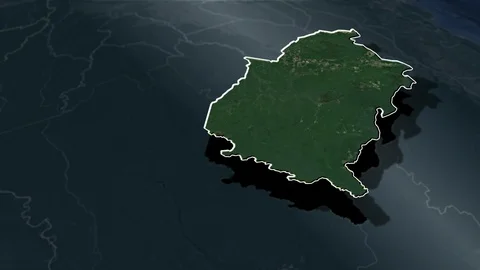 Amazonas State  - Animation Map Stock Footage 94403144
