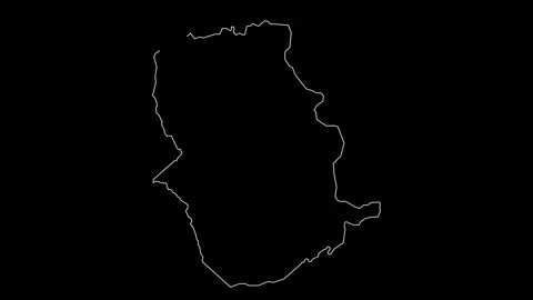 Amazonas state map of Venezuela outline animation Stock Footage 250384626