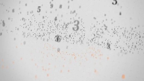 Amazon.com, Inc. logo being made with many numbers. Digital business conceptual Stock Footage 102571003