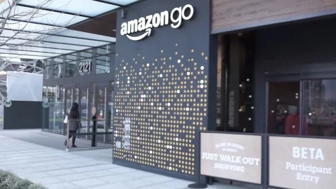 AmazonGo Beta Storefront Stock Footage 70563900