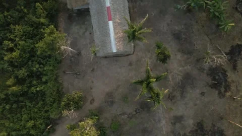 Amazonian House Birdview Stock Footage 309358153