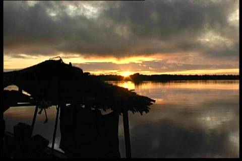 Amazon's river sunrises Stock Footage 67297