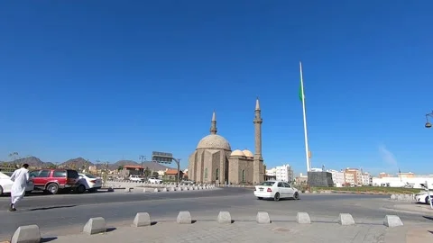 Ambariya Masjid. It is an Ottoman Masjid in Medina Stock Footage 266776653
