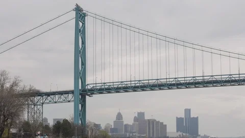 Ambassador Bridge Timelapse 4K Stock Footage 89498712