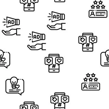 Ambassador Creative Seamless Pattern Vector Stock Illustration