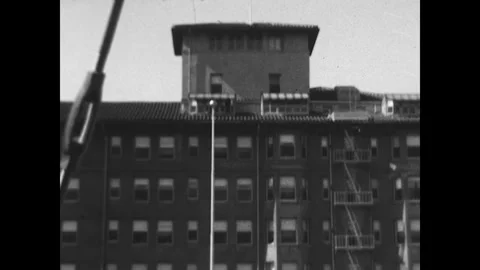 Ambassaor Pool View 1931 Stock Footage 269037790
