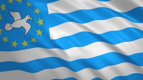 Ambazonia - Waving Flag Video Background Stock Footage 154867726