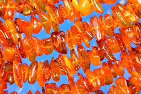 Amber background, sun stone, frame Golden glitter of the holiday. Foto stock