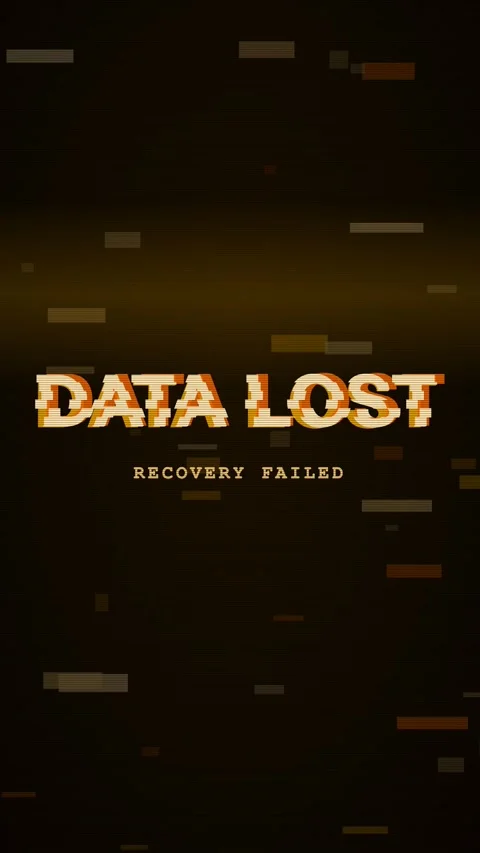 Amber on black data lost glitch text animation, glitch motion background Stockbeeldmateriaal 346233295