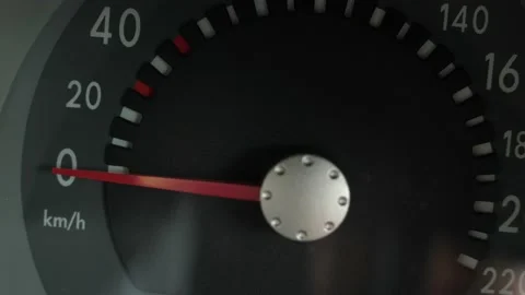 Amber blinking engine failure indicator light Flashing engine management light Stock Footage 142902879