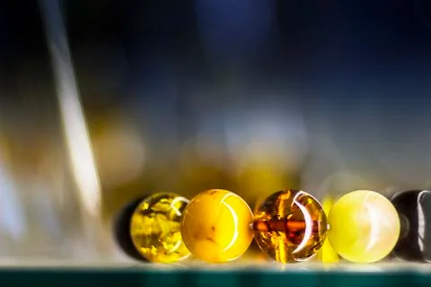 Amber bracelet Foto stock