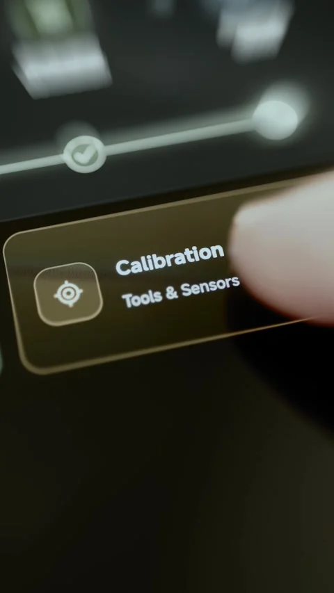 Amber calibration tile labels tools and sensors Stock Footage 344099189