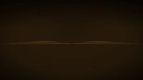 Amber central crest wave particle surface background 스톡 동영상 342636823