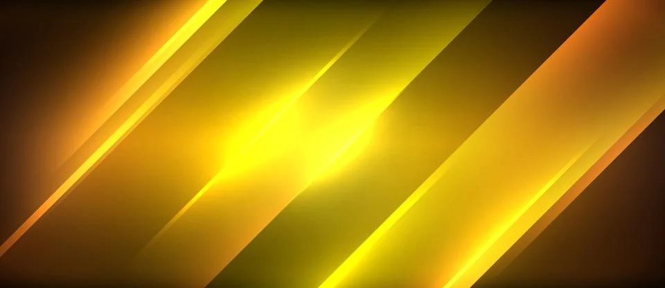 Amber circle pattern on dark backdrop, electric blue accents Stock Illustration