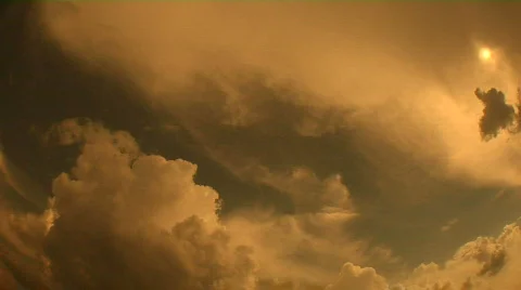 AMBER CLOUD TIMELAPSE 1080 30p Stock-Footage 92093
