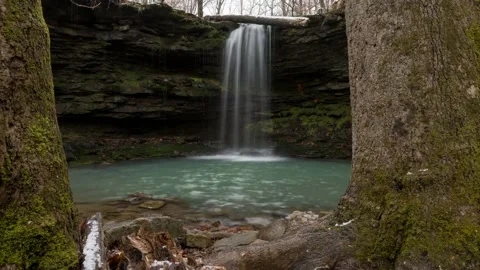 Amber Falls upper buffalo wilderness, Arkansas - Motion Time-lapse Vídeo Stock 221787844