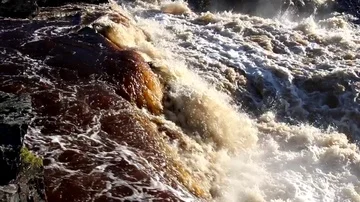 Amber flow Stock Footage 85854554