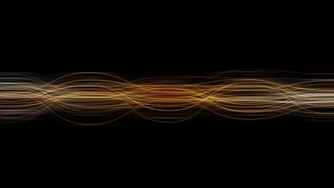 Amber Flow Lines Stock Footage 320276998