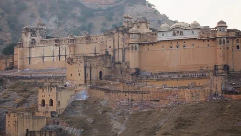 Amber Form in Jaipur Stock Footage 110707906