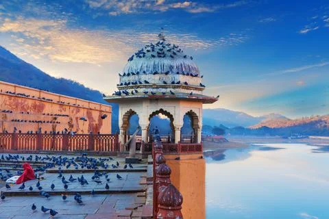 Amber Fort elements, view on the Maotha Lake near Jaipur, Rajasthan, India Stock Photos