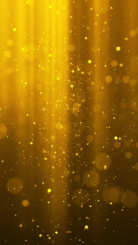 Amber glitter background falling dust, glowing beams, and rich golden cinematic Stock Footage 340453907