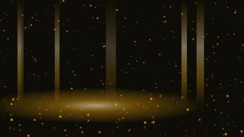 Amber glitter particles falling luxury background loop Video stock 342641744