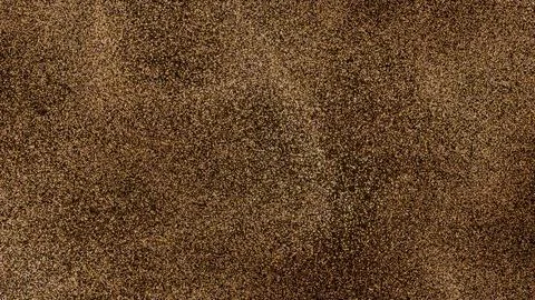 Amber golden dense particle flow on black background 스톡 일러스트