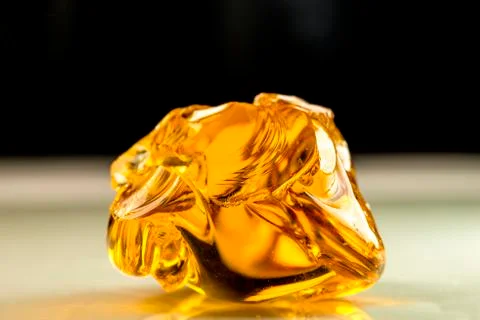 Amber with inclusions Stock Photos