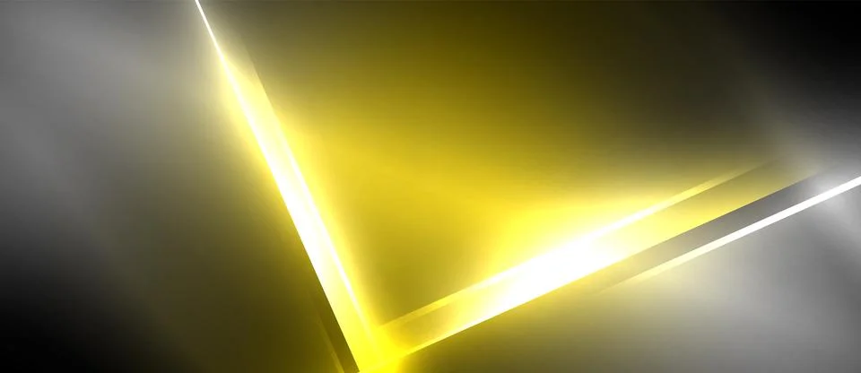 Amber light glows in a gold rectangle on black. Lens flare adds shimmer Stock Illustration