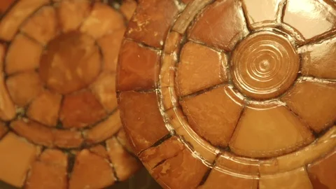 Amber in museum Vídeo Stock 94722525