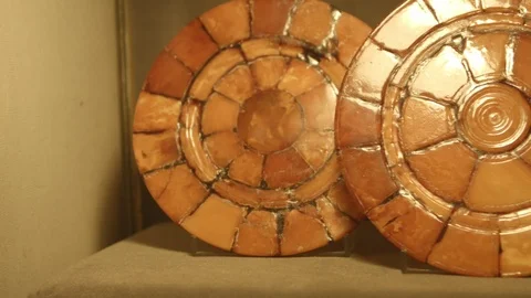 Amber in museum Vídeo Stock 94722534